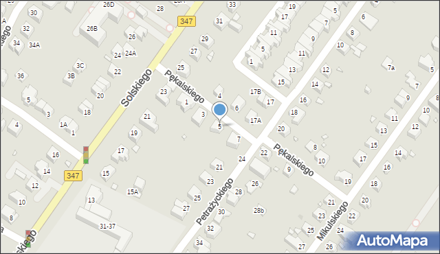 Wrocław, Pękalskiego Stanisława, 5, mapa Wrocławia