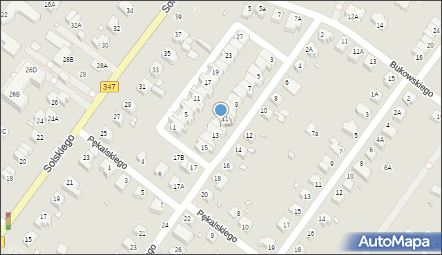 Wrocław, Petrażyckiego Leona, 11A, mapa Wrocławia