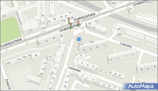 Wrocław, Pereca Icchaka Lejba, 2, mapa Wrocławia