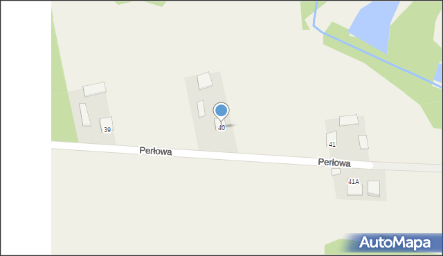 Załęże Duże, Perłowa, 25, mapa Załęże Duże