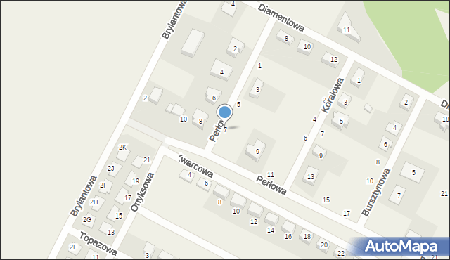 Zbrudzewo, Perłowa, 7, mapa Zbrudzewo