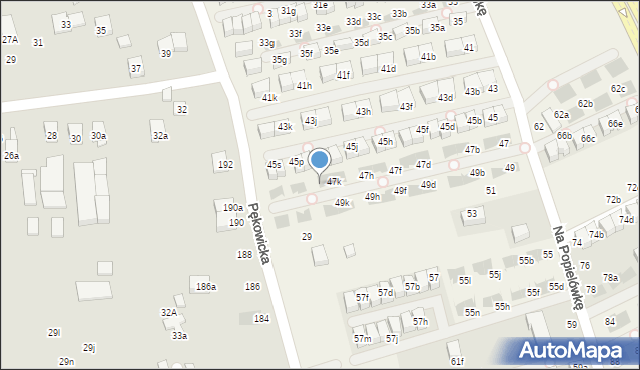 Zielonki, Pękowicka, 47l, mapa Zielonki