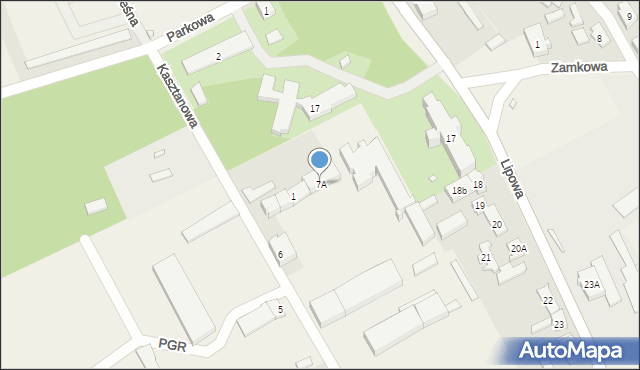 Toporów, PGR, 7A, mapa Toporów