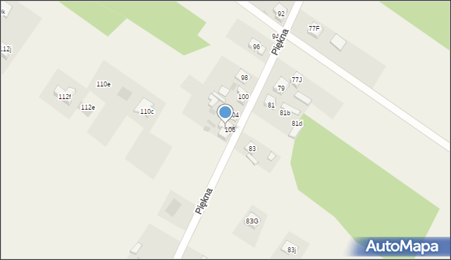 Aleksandria Druga, Piękna, 108, mapa Aleksandria Druga