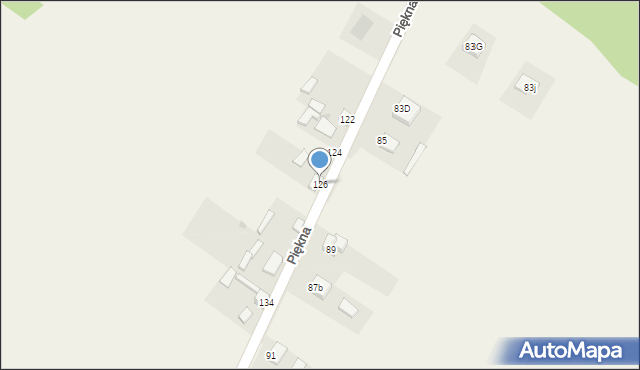 Aleksandria Druga, Piękna, 126, mapa Aleksandria Druga