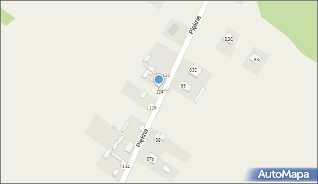 Aleksandria Druga, Piękna, 128, mapa Aleksandria Druga