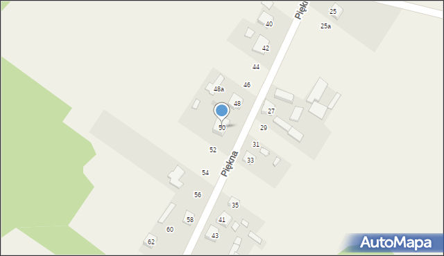 Aleksandria Druga, Piękna, 50, mapa Aleksandria Druga