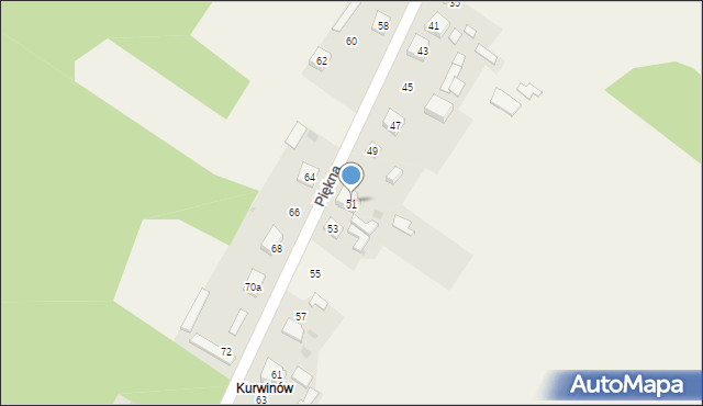 Aleksandria Druga, Piękna, 51, mapa Aleksandria Druga