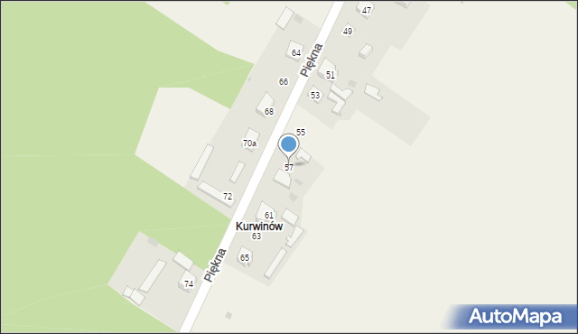 Aleksandria Druga, Piękna, 57, mapa Aleksandria Druga