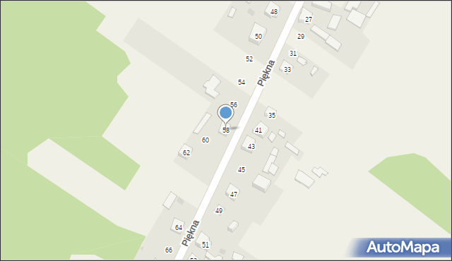 Aleksandria Druga, Piękna, 58, mapa Aleksandria Druga