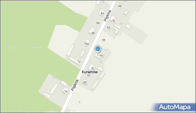 Aleksandria Druga, Piękna, 59, mapa Aleksandria Druga