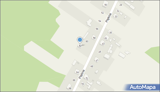 Aleksandria Druga, Piękna, 62, mapa Aleksandria Druga