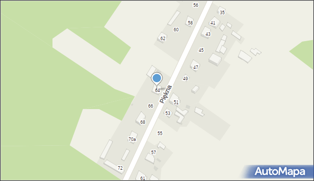 Aleksandria Druga, Piękna, 64, mapa Aleksandria Druga