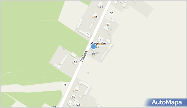 Aleksandria Druga, Piękna, 65, mapa Aleksandria Druga