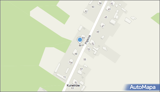 Aleksandria Druga, Piękna, 66, mapa Aleksandria Druga