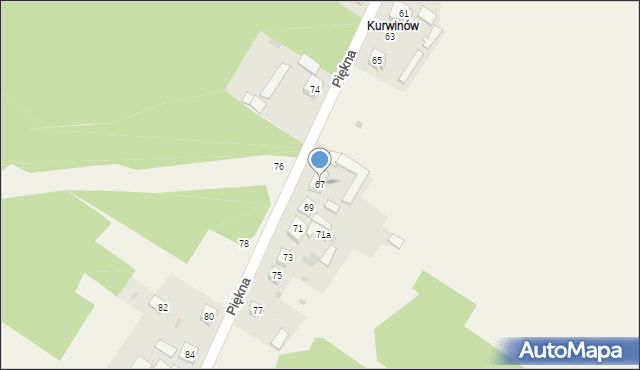 Aleksandria Druga, Piękna, 67, mapa Aleksandria Druga