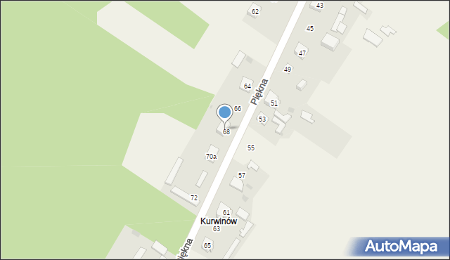 Aleksandria Druga, Piękna, 70, mapa Aleksandria Druga