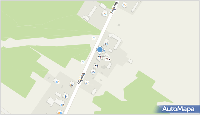 Aleksandria Druga, Piękna, 71, mapa Aleksandria Druga