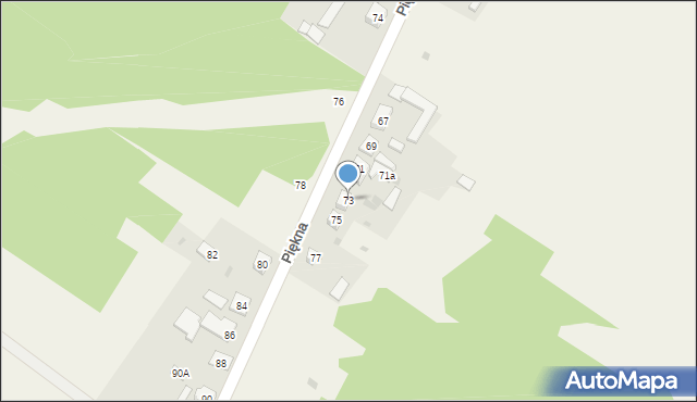 Aleksandria Druga, Piękna, 73, mapa Aleksandria Druga