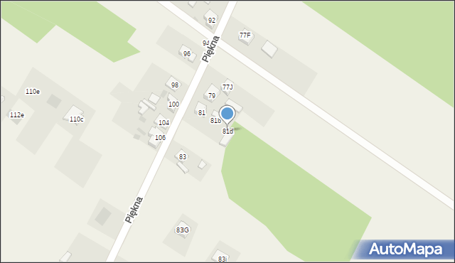 Aleksandria Druga, Piękna, 81d, mapa Aleksandria Druga