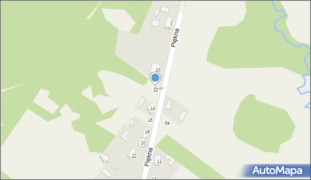 Aleksandria Pierwsza, Piękna, 12, mapa Aleksandria Pierwsza