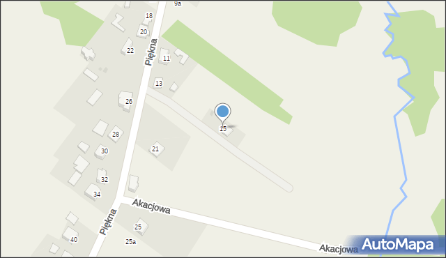 Aleksandria Pierwsza, Piękna, 15, mapa Aleksandria Pierwsza