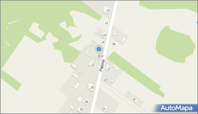 Aleksandria Pierwsza, Piękna, 20, mapa Aleksandria Pierwsza