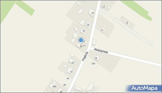 Aleksandria Pierwsza, Piękna, 34, mapa Aleksandria Pierwsza