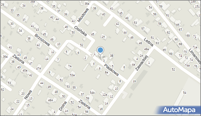 Aleksandrów Kujawski, Piaskowa, 3a, mapa Aleksandrów Kujawski