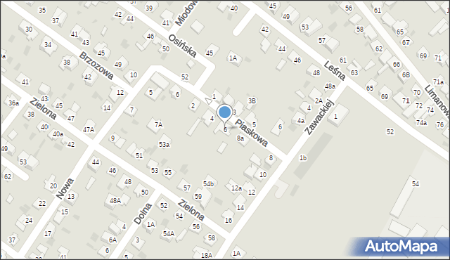 Aleksandrów Kujawski, Piaskowa, 6, mapa Aleksandrów Kujawski