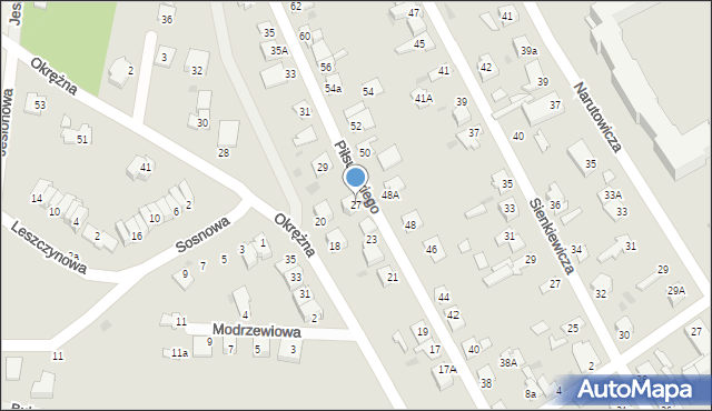 Aleksandrów Kujawski, Piłsudskiego Józefa, marsz., 27, mapa Aleksandrów Kujawski