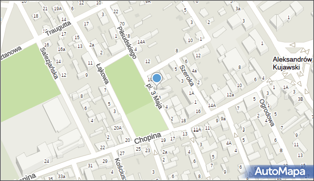 Aleksandrów Kujawski, Piłsudskiego Józefa, marsz., 8, mapa Aleksandrów Kujawski