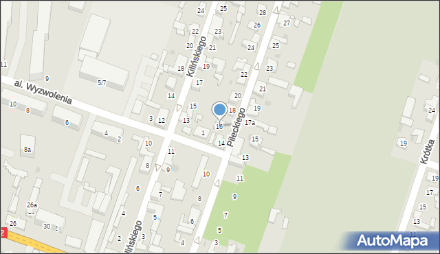 Aleksandrów Łódzki, Pileckiego Witolda, płk., 16, mapa Aleksandrów Łódzki