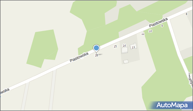 Aleksandrówka, Piastowska, 16, mapa Aleksandrówka