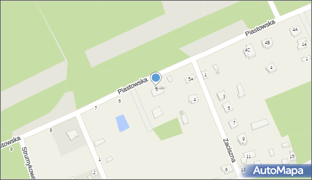 Aleksandrówka, Piastowska, 5, mapa Aleksandrówka