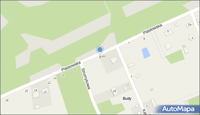 Aleksandrówka, Piastowska, 8, mapa Aleksandrówka