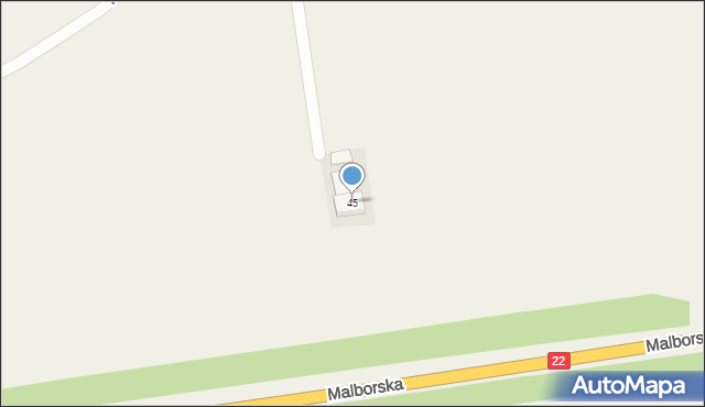 Bałdowo, Piękna, 45, mapa Bałdowo