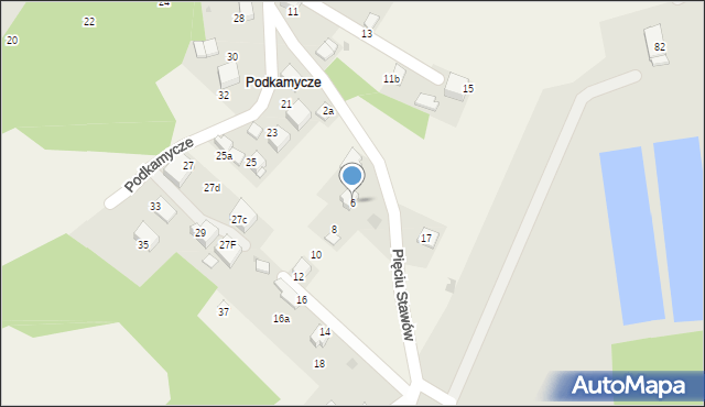 Balice, Pięciu Stawów, 6, mapa Balice