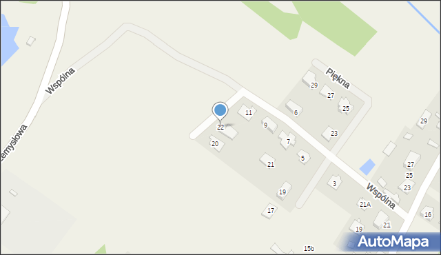 Baniocha, Piaskowa, 22, mapa Baniocha