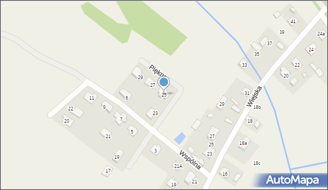 Baniocha, Piękna, 25, mapa Baniocha