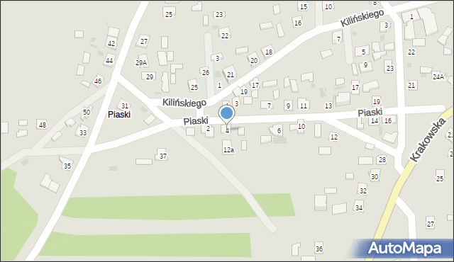Baranów Sandomierski, Piaski, 4, mapa Baranów Sandomierski