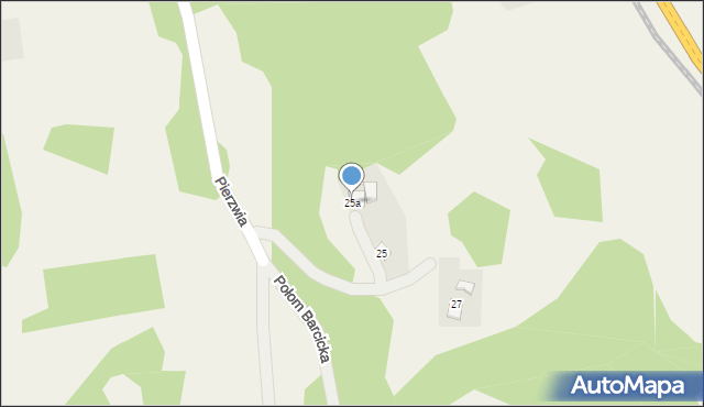 Barcice, Pierzwia, 25a, mapa Barcice