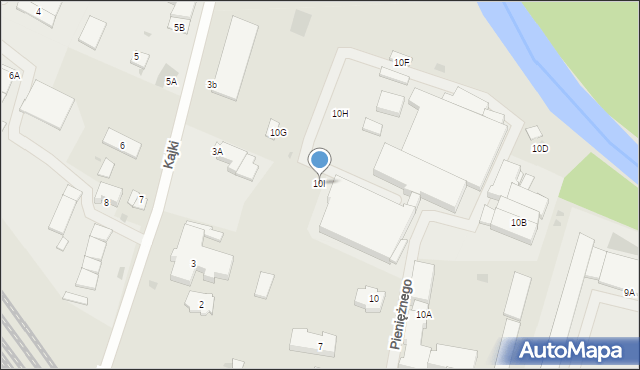 Bartoszyce, Pieniężnego, 10I, mapa Bartoszyce