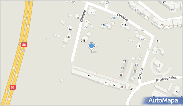 Będzin, Piastowska, 109, mapa Będzin