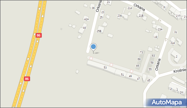 Będzin, Piastowska, 113, mapa Będzin