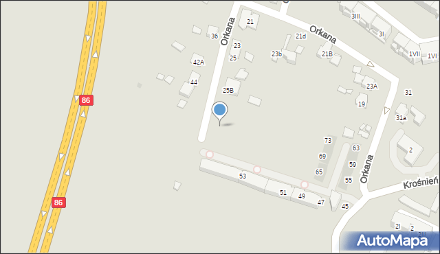 Będzin, Piastowska, 119, mapa Będzin