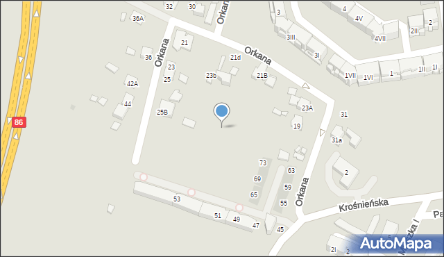 Będzin, Piastowska, 97, mapa Będzin