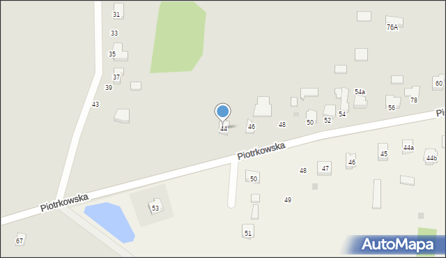 Bełchatów, Piotrkowska, 44, mapa Bełchatów