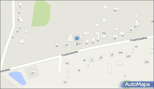 Bełchatów, Piotrkowska, 48, mapa Bełchatów