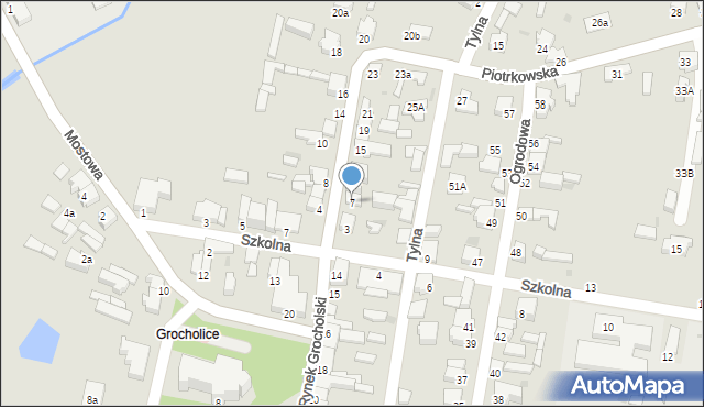 Bełchatów, Piotrkowska, 7, mapa Bełchatów